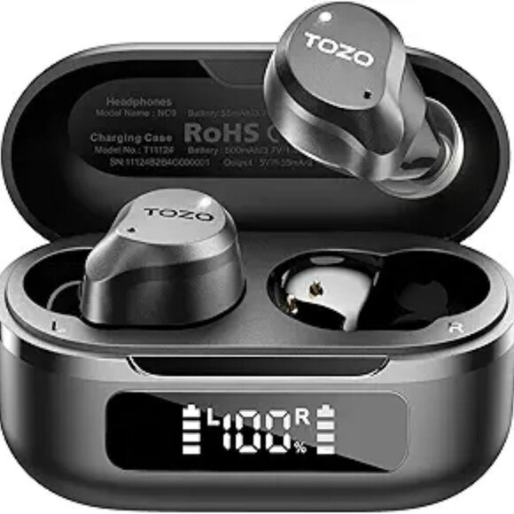 TOZO Noise Cancelling Wireless Earbuds Bluetooth 5.3 Stereo Bass Waterproof - Picture 7 of 7